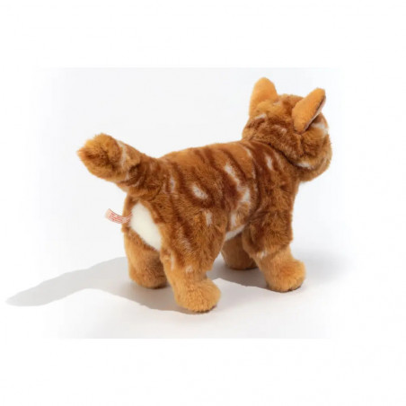 Teddy-Hermann - Katze stehend rot getigert, 20 cm
