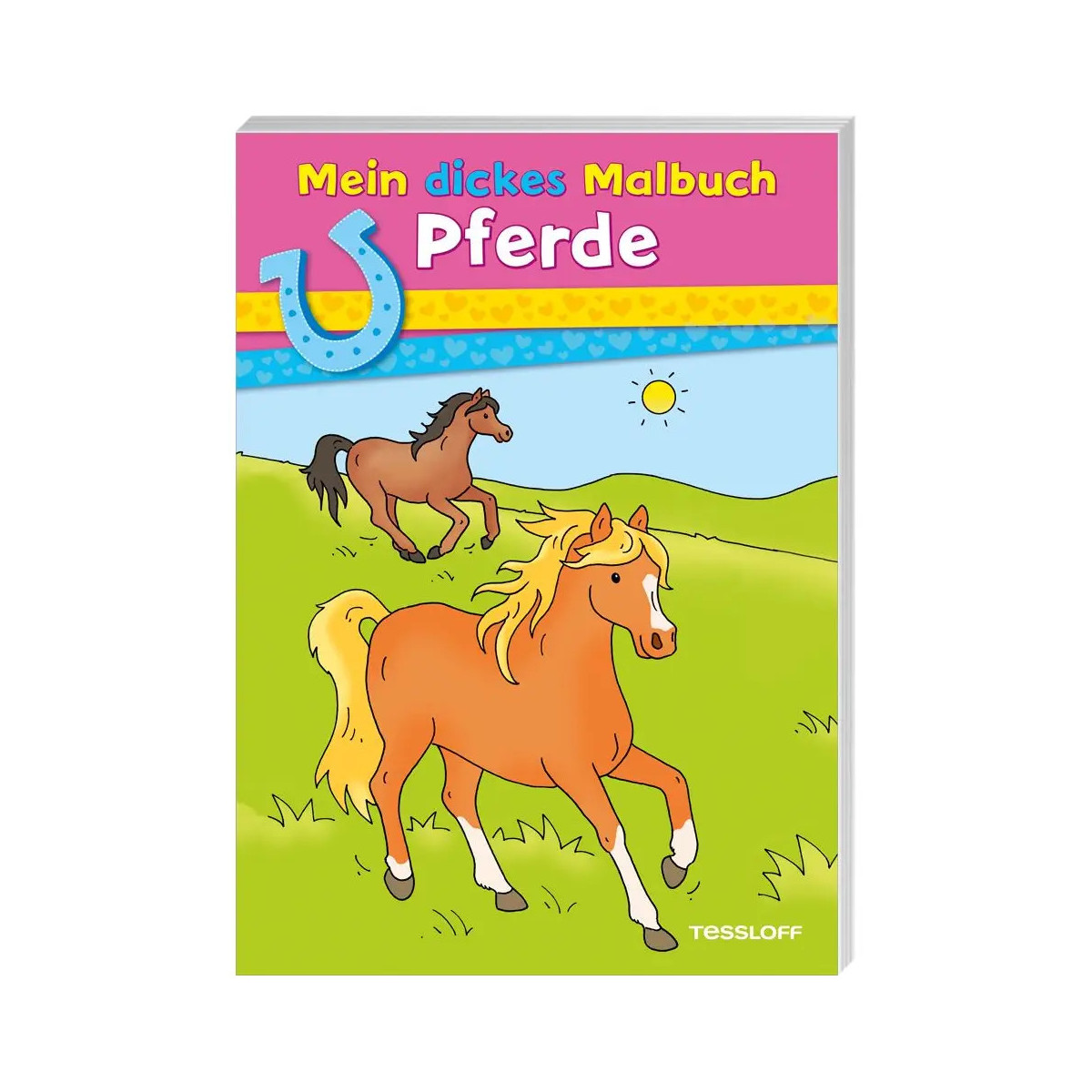 Tessloff - Malen, Rätseln & mehr - Mein dickes Malbuch - Pferde