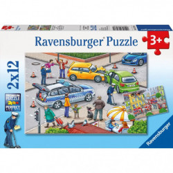 Ravensburger - Mit Blaulicht unterwegs, 2 x 12 Teile
