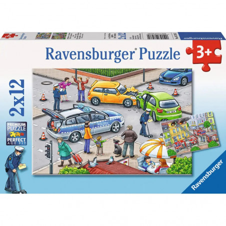 Ravensburger - Mit Blaulicht unterwegs, 2 x 12 Teile