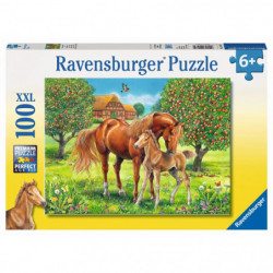 Ravensburger - Pferdeglück auf der Wiese, 100 Teile