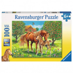 Ravensburger - Pferdeglück auf der Wiese, 100 Teile