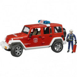 Bruder - Jeep Wrangler Rubicon Unlimited Feuerwehr-Einsatzfahrzeug und Figur