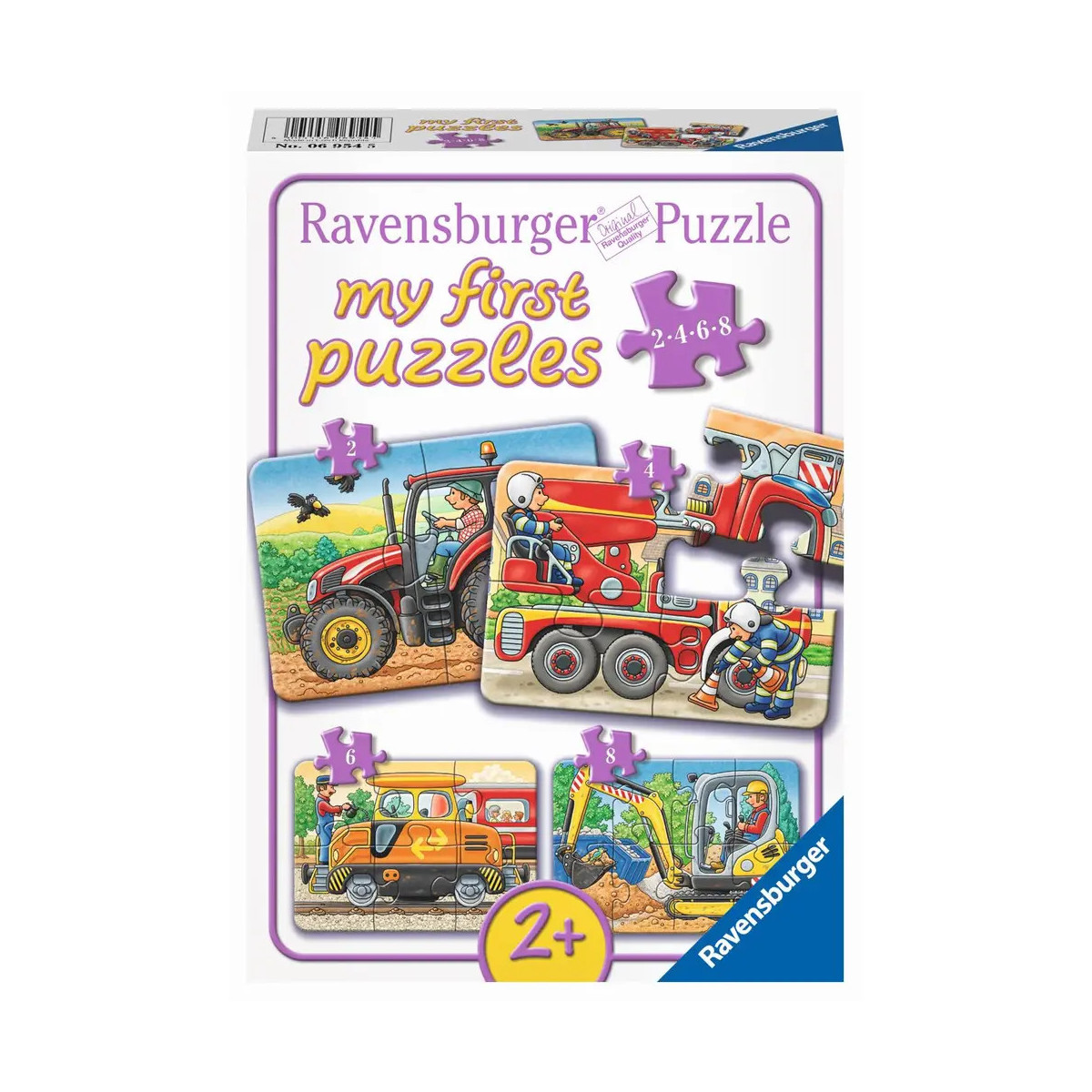 Ravensburger - Bei der Arbeit, 2, 4, 6, 8 Teile