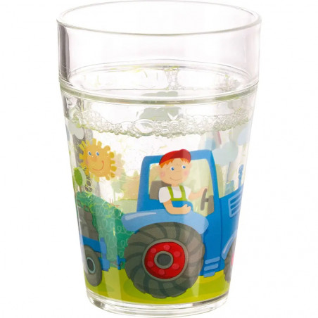 HABA - Glitzerbecher Traktor