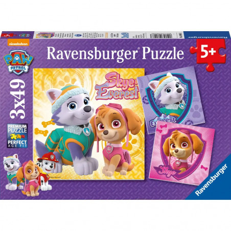 Ravensburger - Bezaubernde Hundemädchen, 3 x 49 Teile