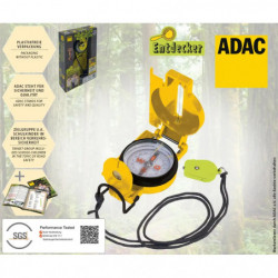 ADAC Taschenkompass, mit Beleuchtung, Kunststoff, ölgelagert
