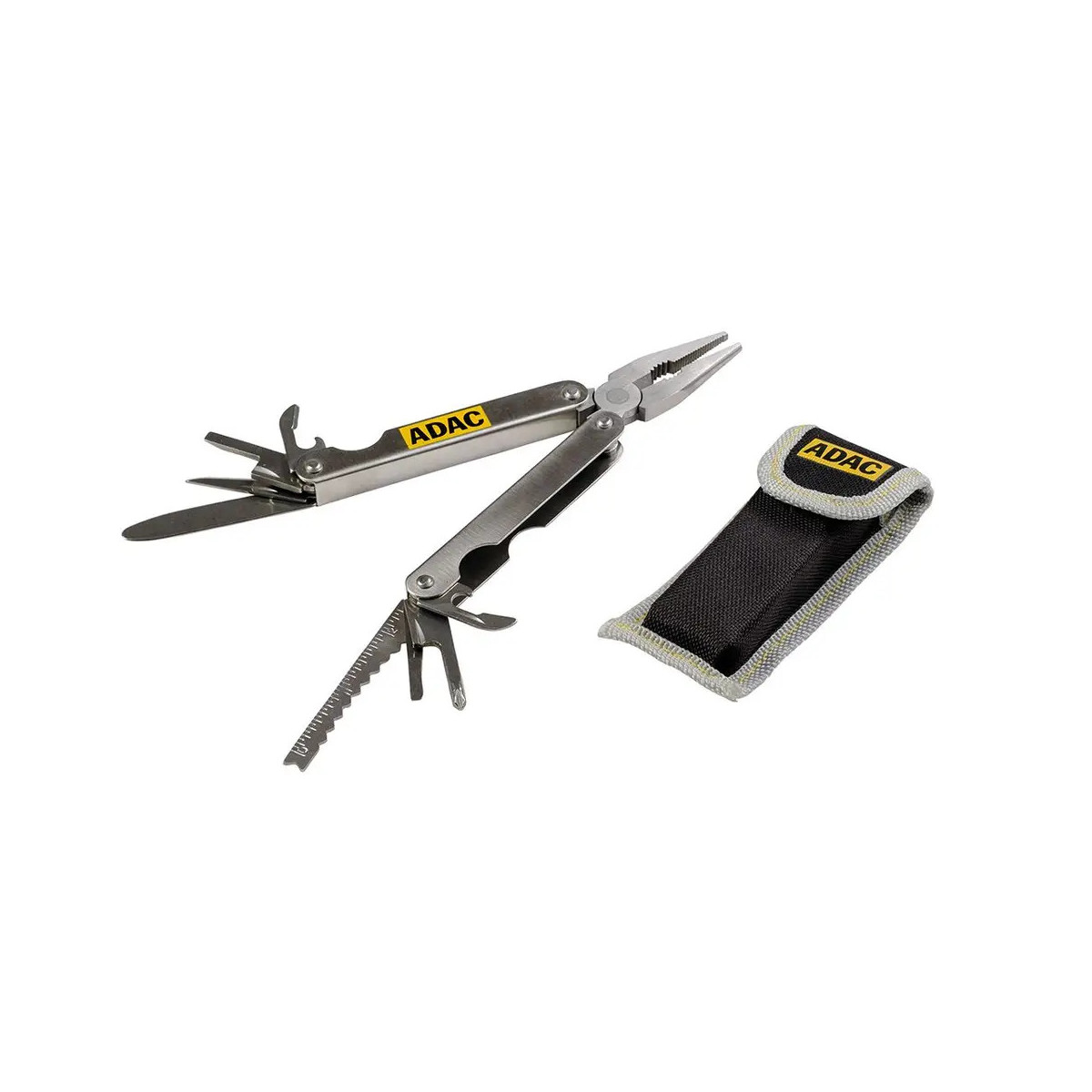 ADAC Multifunktionswerkzeug, aus rostfreiem Edelstahl mit 9