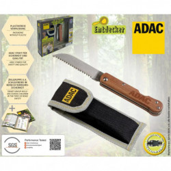 ADAC Taschensäge, aus rostfreiem Edelstahl ,Holzgriff, Nylon