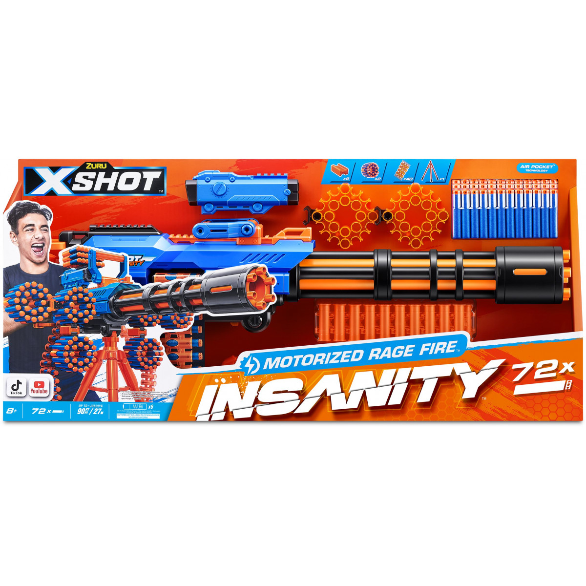 ZURU X Shot Insanity Blaster Motorized Rage Fire Gatlin zuru-x-shot-insanity-blaster-motorized-rage-fire-gatlin