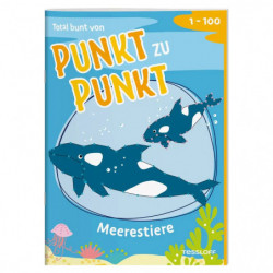 Total bunt von Punkt zu Punkt. Meerestiere.\x0aVon 1 bis 100