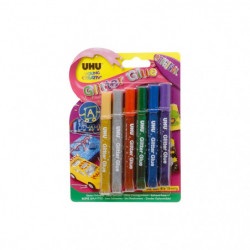 UHU Glitter Glue 6x10ml