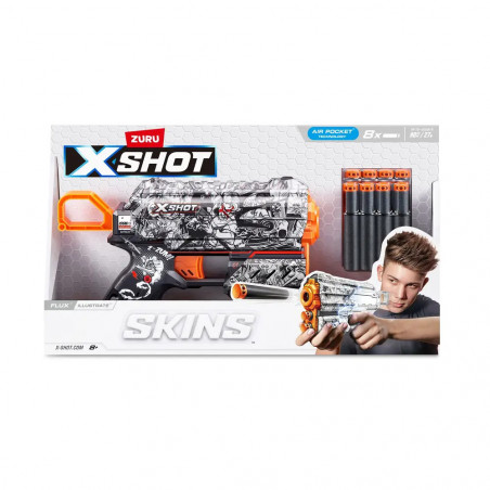ZURU - X-Shot - Skins Blaster Flux plus  Darts