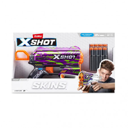 ZURU - X-Shot - Skins Blaster Flux plus  Darts
