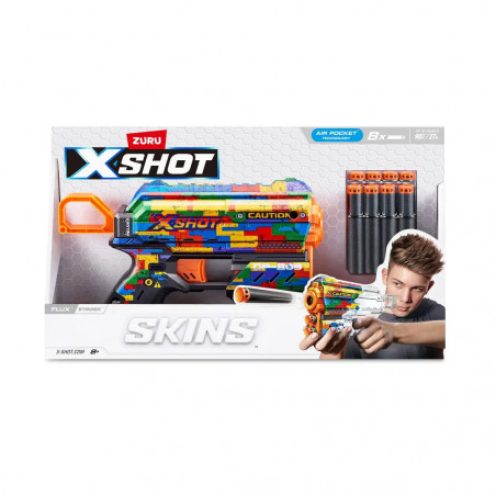 ZURU - X-Shot - Skins Blaster Flux plus  Darts