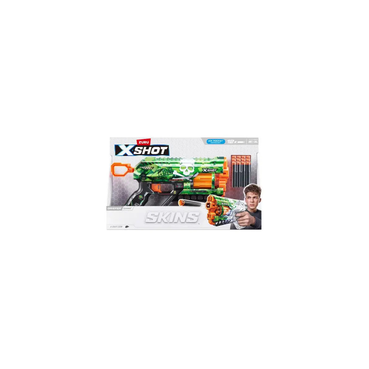 ZURU - X-Shot - Skins Blaster Griefer plus Darts