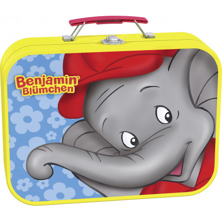 Schmidt Spiele - Benjamin Blümchen, Puzzle-Box, 2x26, 2x48 Teile im Metallkoffer