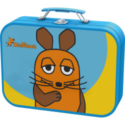 Schmidt Spiele - Die Maus, Puzzle-Box, 2x26, 2x48 Teile im Metallkoffer