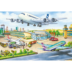 Schmidt Spiele - Verkehrsmittel, Puzzle-Box, 2x26, 2x48 Teile im Metallkoffer