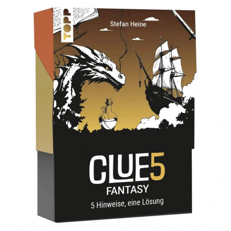 CLUE5  Fantasy. 5 Hinweise, nur eine Lösung. Das Trend-Quiz für deine Tasche