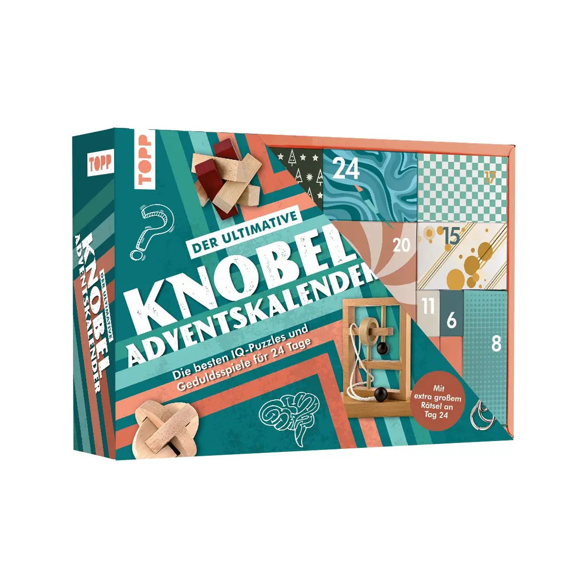 Der ultimative Knobelspiel-Adventskalender – Die besten IQ-Puzzles und Geduldsspiele für 24 Tage
