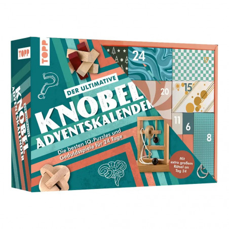 Der ultimative Knobelspiel-Adventskalender – Die besten IQ-Puzzles und Geduldsspiele für 24 Tage