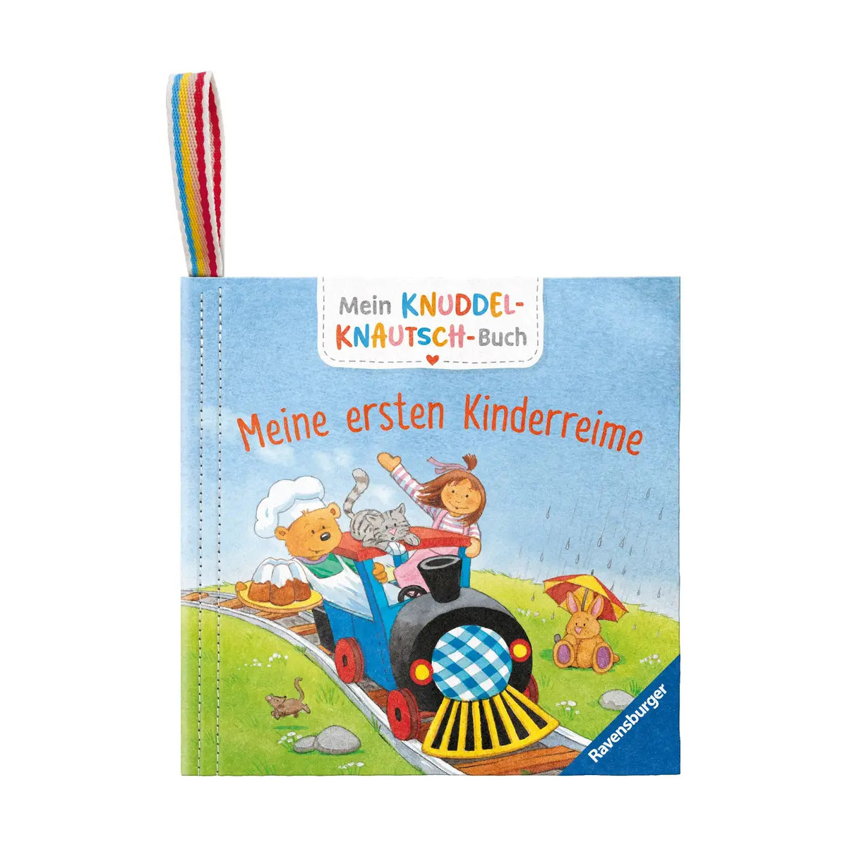Mein Knuddel-Knautsch-Buch: Alle meine Kinderreime, weiches Stoffbuch, waschbares Badebuch, Babyspielzeug ab 6 Monate