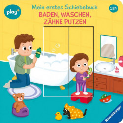 Ravensburger Play+ Baden, waschen, Zähne putzen, Baby-Buch ab 18 Monate