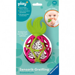 Ravensburger Play+ Sensorik-Greifling: Drachenfrucht, Baby Spielzeug ab 0 Monate, Zahnungshilfe, Motorikspielzeug aus