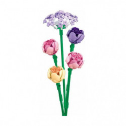 Sluban Pleyerid Blume Pfingstrose mit Vase Flasche 198 St. Klemmbausteine - Bauspielzeug M38-B1101-17