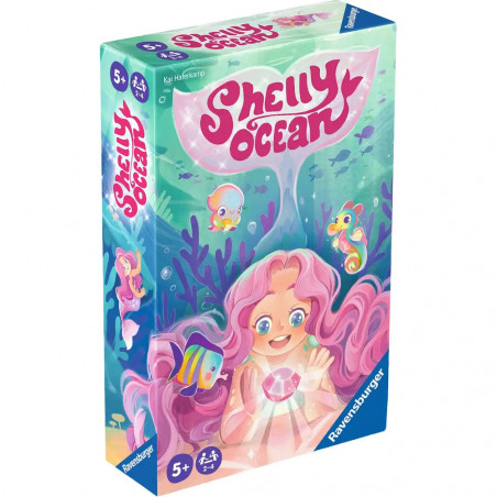 Ravensburger 23047 - Shelly Ocean - Lauf- und Sammelspiel für Kinder ab 5 Jahren, Familienspiel für Kinder und Erwachs