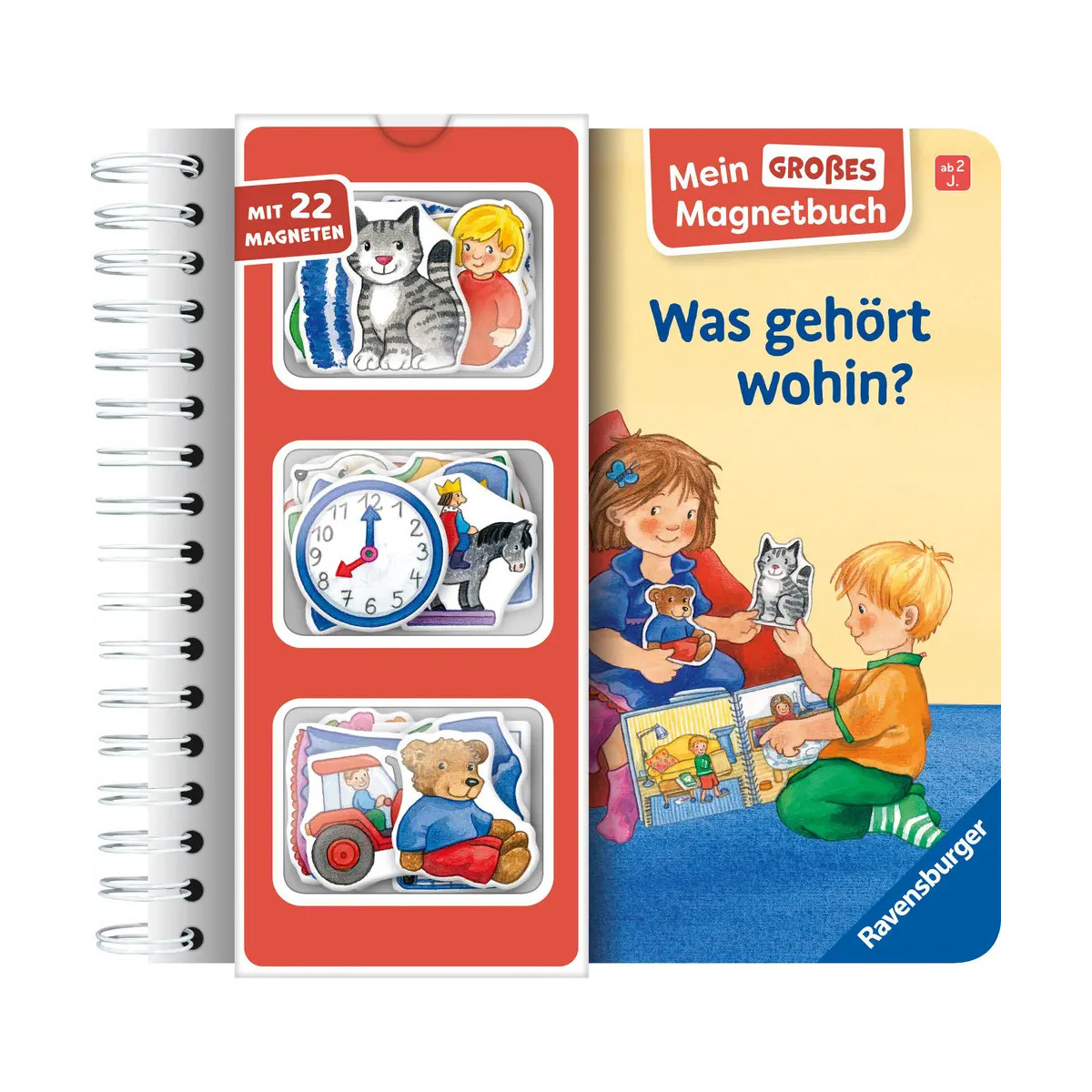 Mein großes Magnetbuch: Was gehört wohin