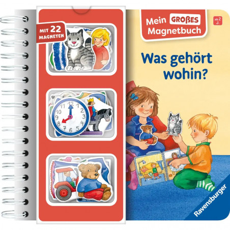 Mein großes Magnetbuch: Was gehört wohin