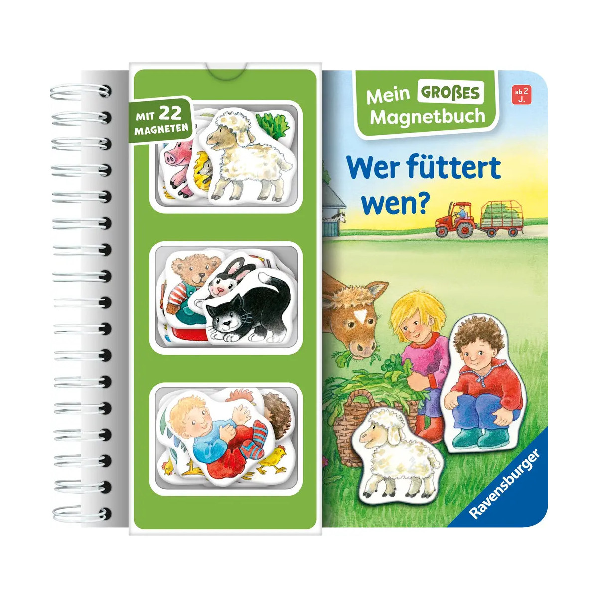 Mein großes Magnetbuch: Wer füttert wen