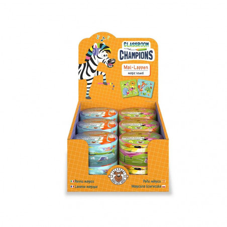 CLASS-6 Magic Towel Mal-Lappen 30 x 30cm, 2-fach sortiert Ein Zauber-Handtuch mit dem WOW-Effekt! Einfach das Handtuch