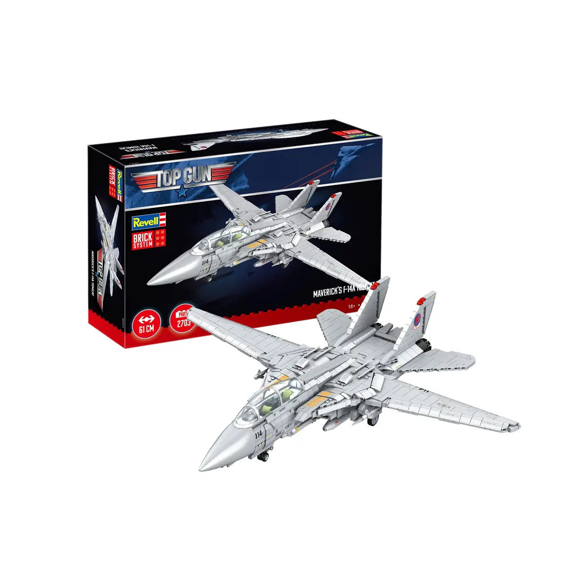 Maverick s F-14A Tomcat Top Gun - Brick System, Revell Klemmbaustein Set