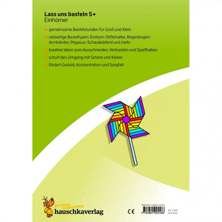 Lass uns basteln – Bastelbuch ab 5 Jahre – Einhörner