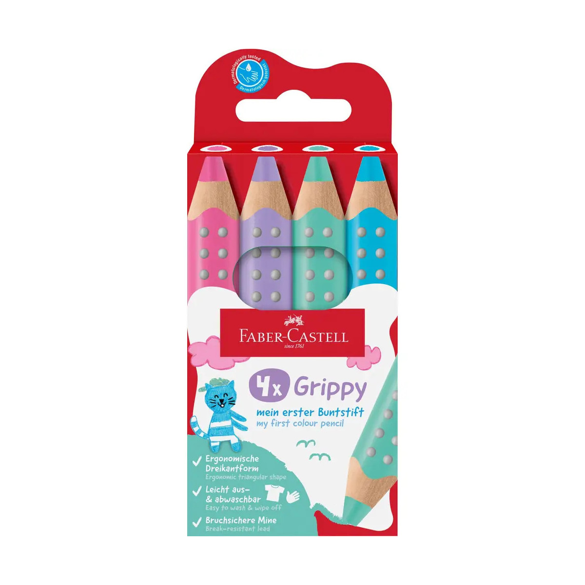 Buntstift Grippy Pastell 4er Set