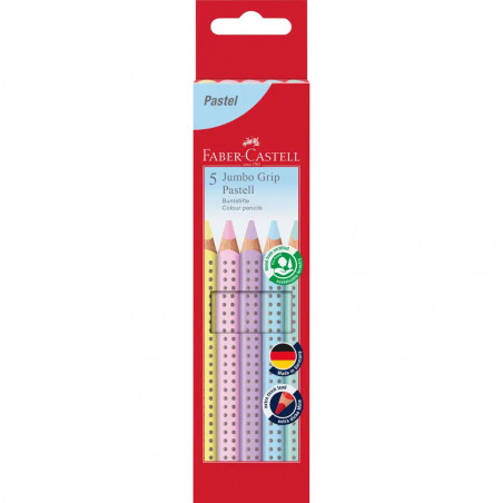 Buntstift Jumbo Grip Pastell 5er-Etui