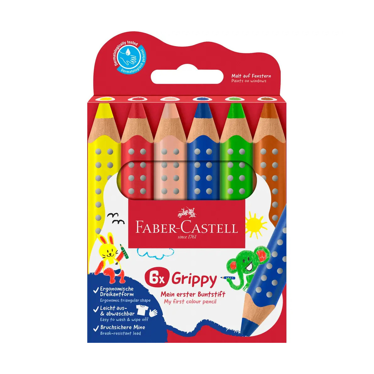 Buntstift Grippy 6er Set