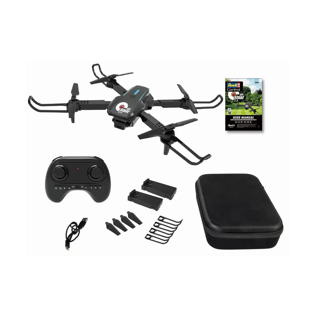 RC Quadrocopter GO! Stunt 2.0, Revell Control Ferngesteuerte Drohne