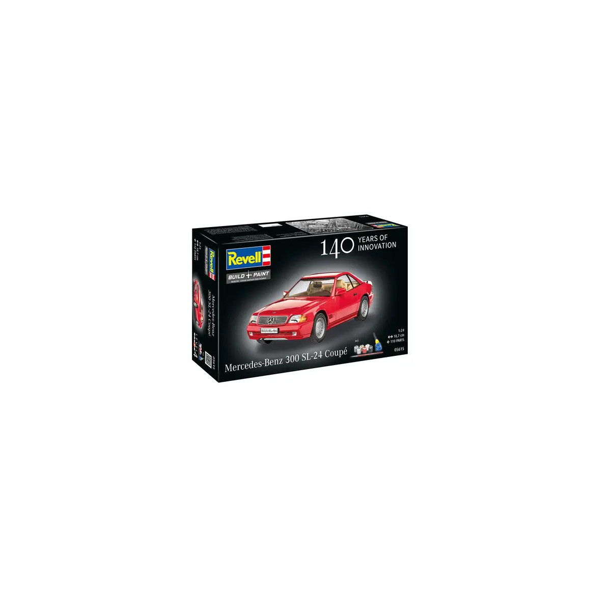 Mercedes-Benz 300 SL-24 Coupé (140 Years of Innov.), Revell Modellbausatz mit Basiszubehör