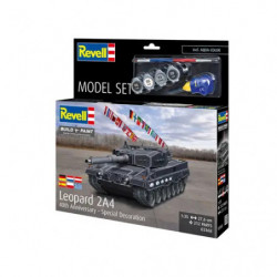 Model Set Leopard 2A4 - Special Decoration 40th An, Revell Modellbausatz mit Basiszubehör