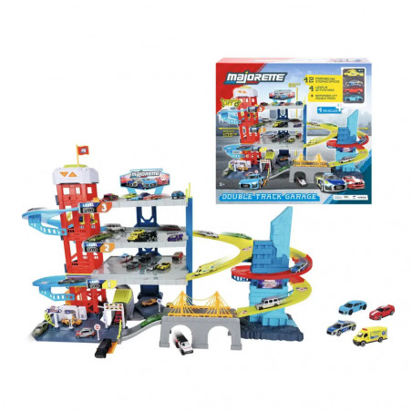 City Double Track Garage + 4 Vehicles