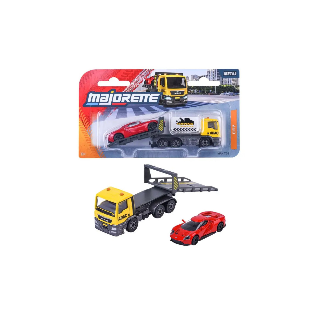ADAC Tow Truck yellow w. Ford GT red