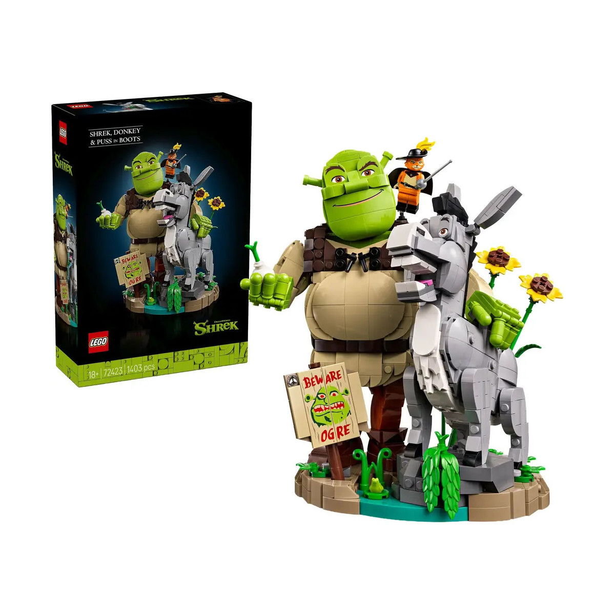 Shrek, Esel und Der Gestiefelte Kater