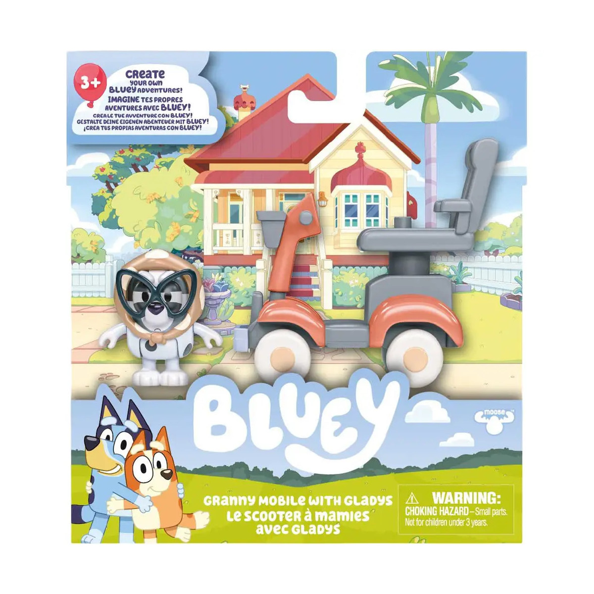 BLUEY S15 Basic Fahrzeug und Spielfigur-Set