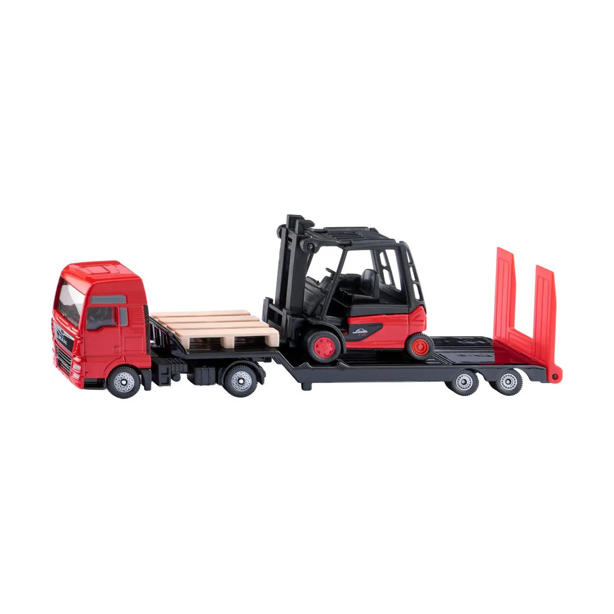 MAN Lkw mit Linde Gabelstapler