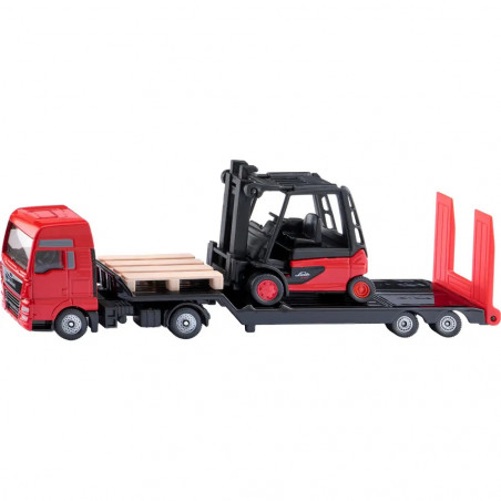 MAN Lkw mit Linde Gabelstapler