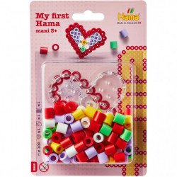Hama Bügelperlen maxi Herz 100 Stück Blister